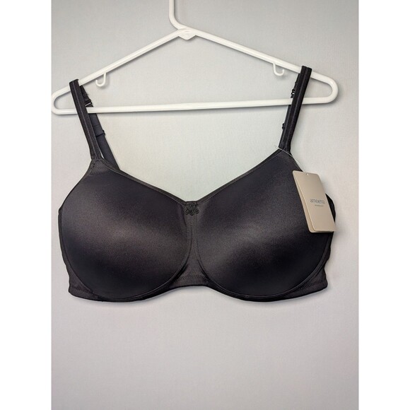 NWT Amoena 42D Mara Non Wired Soft Padded Pocketed Mastectomy Bra - BLACK New - Picture 2 of 12
